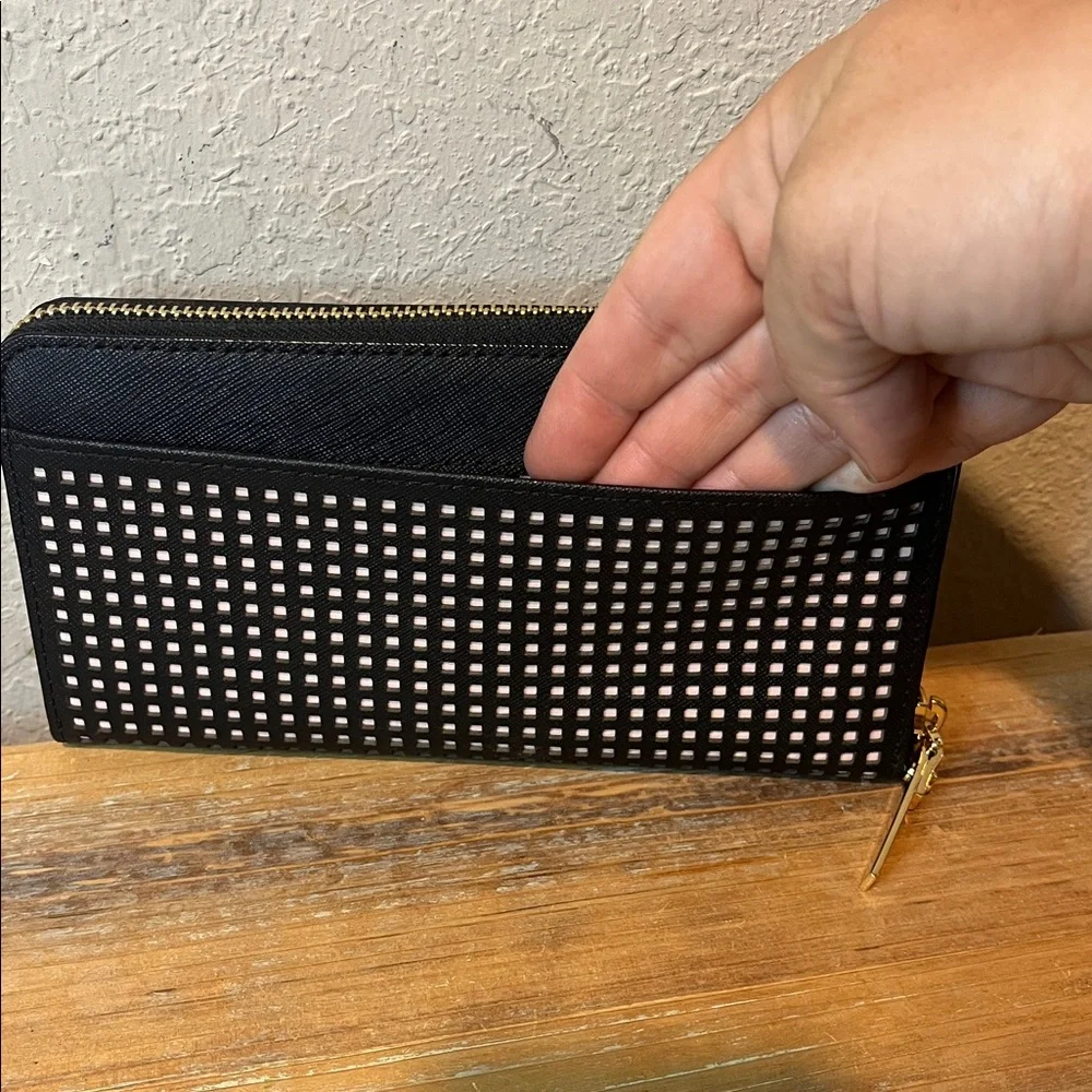 Kate Spade New York Cameron Street Perforated Stacy Zip Around Wallet - Picture 4 of 10